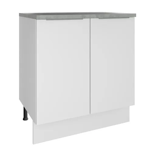 Balcão 70 x 60 cm 2 Portas (Com Tampo) Branco Stella Madesa