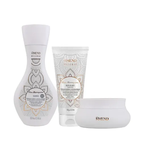 Kit Amend Oleos Marroquinos Shampoo Mascara Leave-in