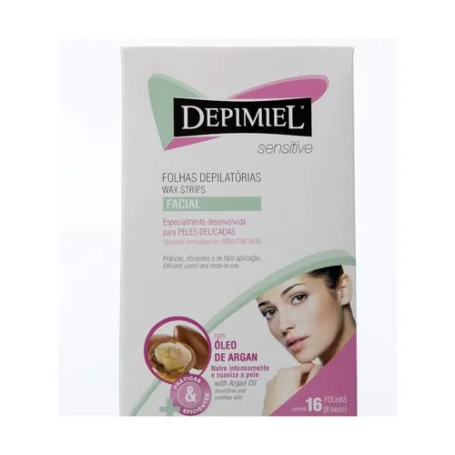 Folhas Prontas para Depilação Facial Depimiel Sensíveis 16Fls