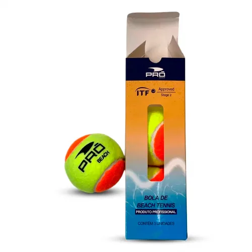 Kit 3 Bolas Beach Beach Tennis Pro Stage 2