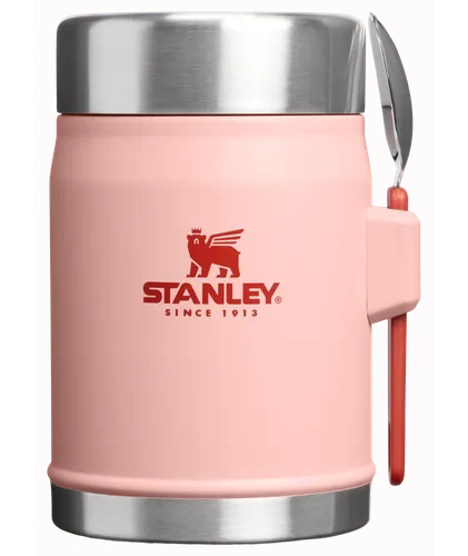 Pote Térmico com Garfolher Peach Rose Stanley 1913 | 414ml