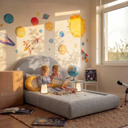 Cama Montessoriana Sol - Cinza | Little Duck
