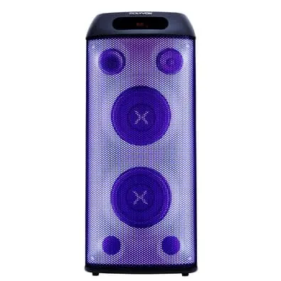 Torre de Som Amplificada Polyvox, TWS, 3 Vias, Full LED, 800W, Bluetooth, Bivolt, Preto - XT-660T