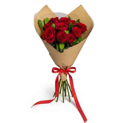 Buque de 10 Rosas Vermelhas