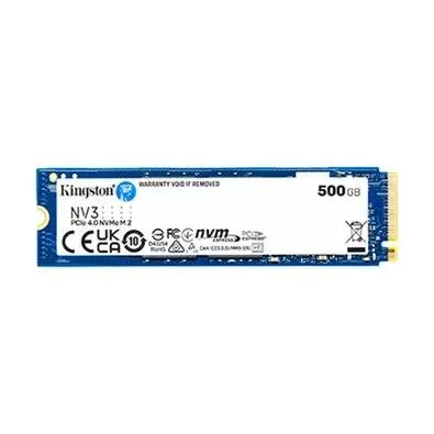 SSD Kingston NV3, 500GB, M.2 2280, PCIe 4.0 x4, NVMe, Leitura: 5000 MB/s, Gravação: 3000 MB/s, Azul - SNV3S/500G