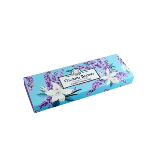 Kit Sabonete Natural Lavanda e Vanilla Giorno Bagno 3 Unidades de 100g