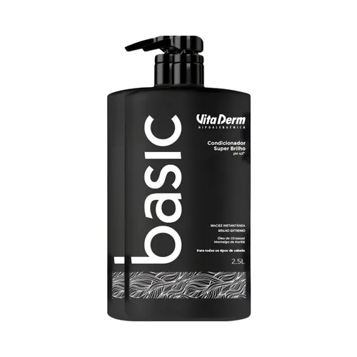 Kit Vita Derm Basic Super Brilho 2 Condicionador 2,5L