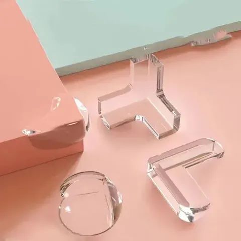 4/10 pçs protetor de canto de silicone de segurança do bebê mesa macia transparente crianças anti colisão canto borda proteção guardas