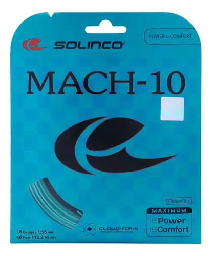 Corda Solinco Mach-10 Set 12,2 Metros 1.15 Mm Azul-aço