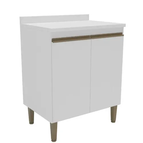 Balcão Mademovel 2408 Margarida com Tampo 2 Portas 93x70x50,5cm Branco