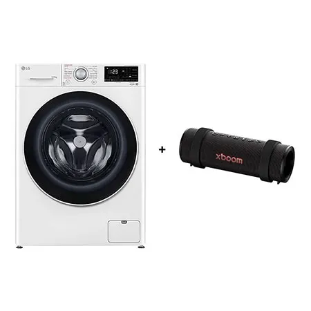 Lava e Seca LG VC5 12kg Branca 220v + Caixa de Som Bluetooth LG xboom Grab by will.i.am - East LA - CV3012W.GRAB