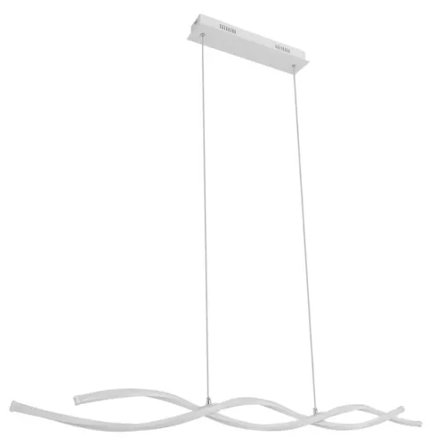 Pendente Led Metal Alumínio Branco 30w Flow - LED BRANCO QUENTE (3000K)