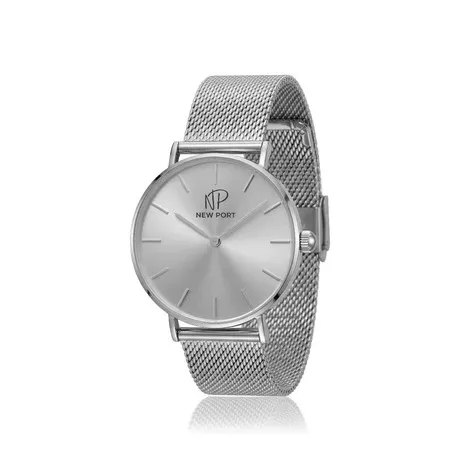 Relógio Feminino Prata Delicado Casual Elegante NewPort 32mm