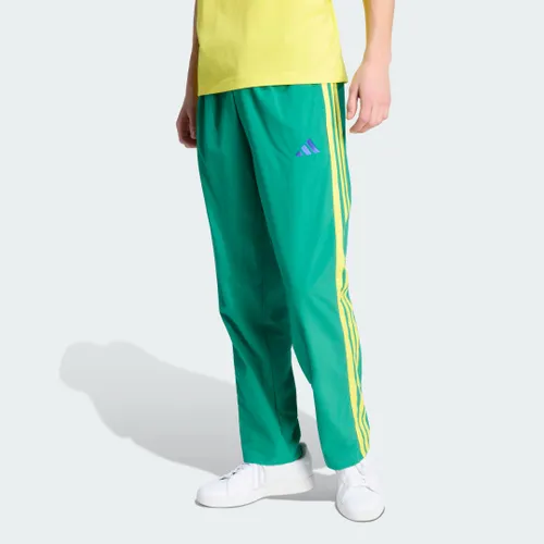 Calça Esportiva Malha Barra Aberta Essentials Três Listras Homem adidas