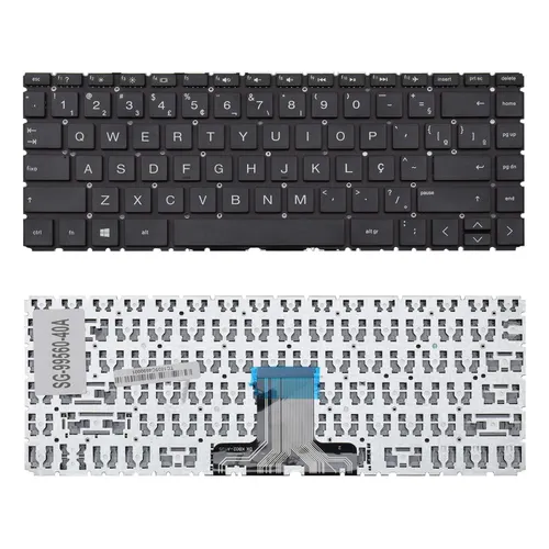 Teclado para Notebook Hp 14-CM ABNT2 Preto
