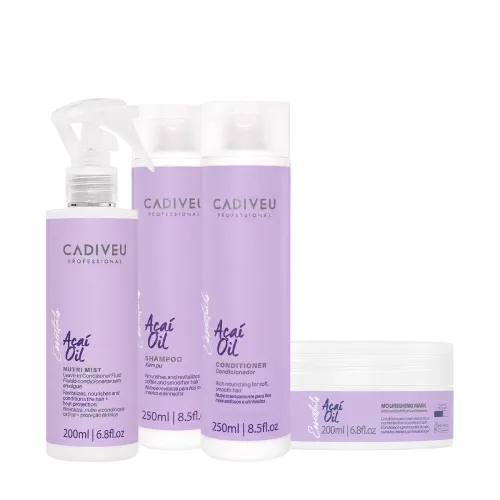 Kit Cadiveu Professional Essentials Açaí Oil - Recuperação da Fibra (4 Produtos)