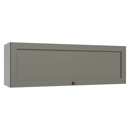 Armário Aéreo 100 cm 1 Porta Basculante Branco/Cinza Vik Madesa