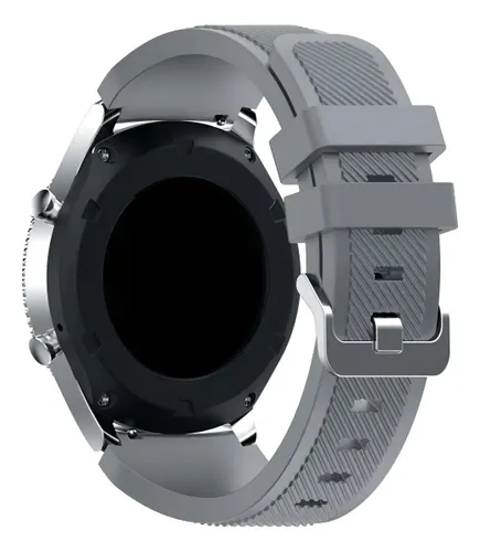 Pulseira Confort 22mm Compatível com Relógio Huawei Gt4 46mm Cor Cinza