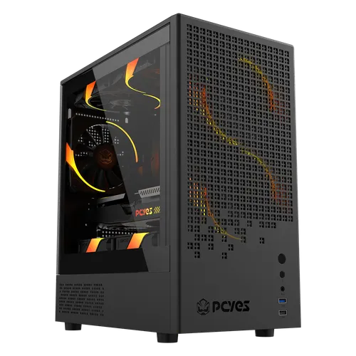 Gabinete Gamer Mid Tower Ozara Black Vulcan PCYes