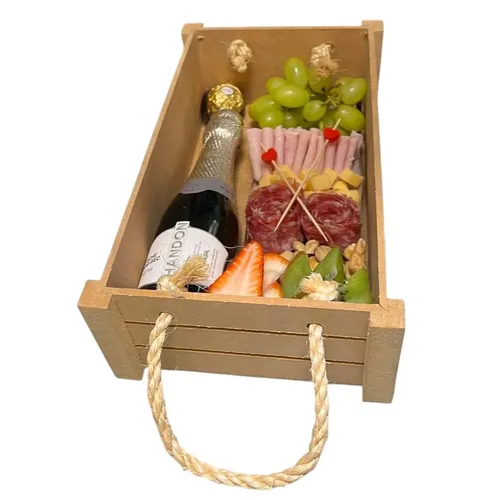 Cesta Caixote Frutas e Frios