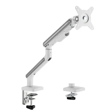 Suporte de Mesa Articulado para Monitor de 17" a 32" Elements Aice Single, com Pistão a Gás, Premium, Branco - 72130