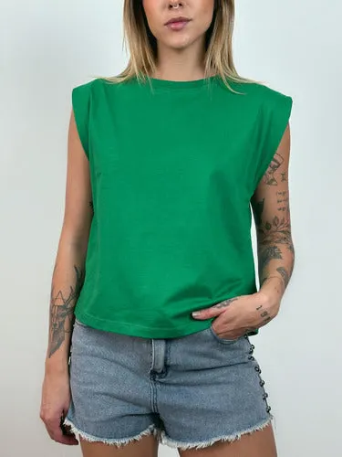 Camiseta Aveloz Feminina Muscle Tee Verde Bandeira