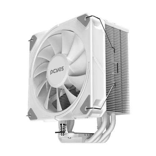 Cooler para Processador PCYES Frost Pulse ARGB Black Vulcan TDP 180W PEFPARGBBV