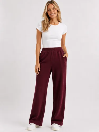Calça Moletom Feminina Flow Aveloz Bordô