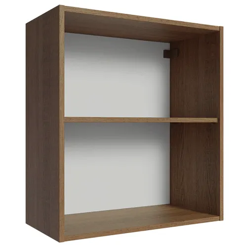 Armário Aéreo para Quarto 60 cm 2 Nichos Abertos Rustic Neo Madesa