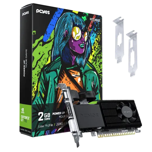 Placa de Vídeo NVIDIA GeForce GT 710 2GB DDR3 Low Profile