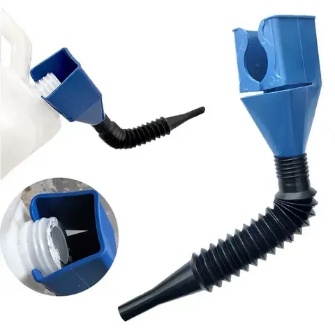 Funil de Plástico para Reabastecimento de Óleo de Carro e Moto com Filtro e Ferramenta de Troca Rápida - Acessórios