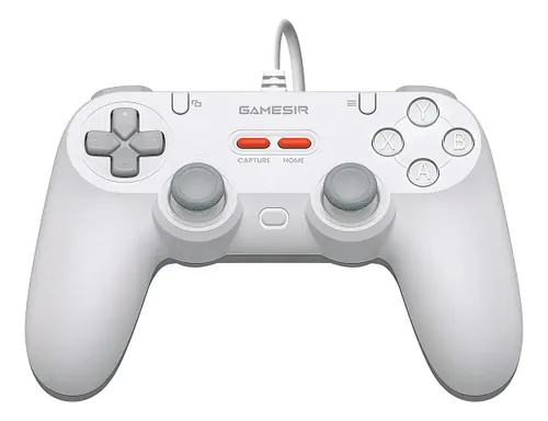 Controle GameSir Tegenaria T3 Lite com Fio para PC Switch Android iOS Steam Celular Hall Effect USB-A Design Ergonômico Branco