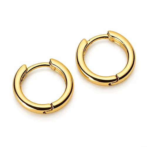 Brinco Argola Redonda 4 mm em Ouro 18K