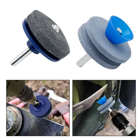 Afiador de Facas Elétrico com Pedra de Amolar, Afiador de Facas Resistente ao Desgaste para Cortadores de Grama a Energia Eólica, Ferramenta de Cabeça de Amolar