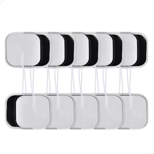 Adesivo Eletrodo Tens - 5x5 - Kit com 10 Unidades - Cor Branco