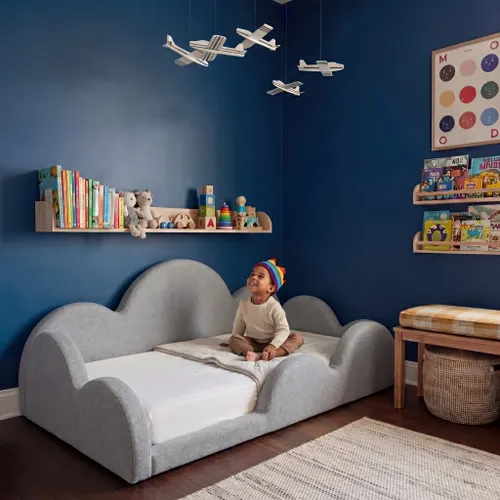Cama Montessoriana Nuvem - Cinza | Little Duck
