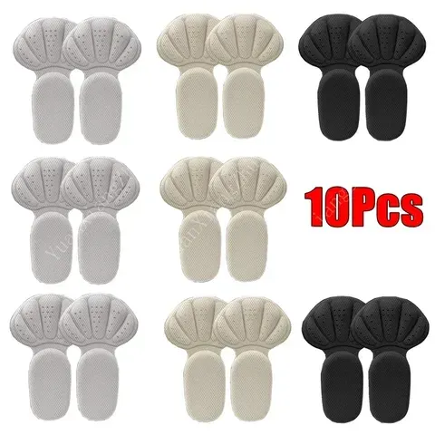 Adesivos para calcanhar, protetores de calcanhar para tênis, almofadas para os pés, alívio da dor, redutor de tamanho, palmilhas antiderrapantes para sapatos, almofada em forma de T para cuidados com os pés, protetores de calcanhar.