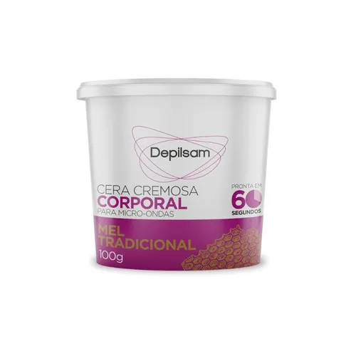 Cera Depilatória de Microondas Depilsam Mel 100g