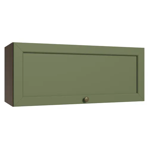 Armário Aéreo 80 cm 1 Porta Basculante Rustic/Verde Vik Madesa