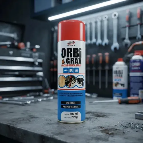 Graxa Branca Spray 300ml Orbigrax Universal Orbi 1539