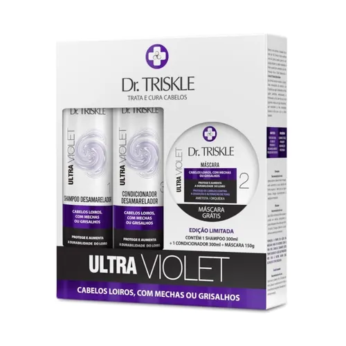 Kit Shampoo 300ml + Condicionador 300ml + Máscara 150g Dr Triskle Ultr