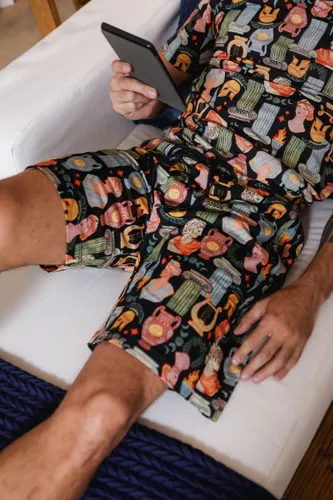 Bermuda Pijama Estampa Mitologia