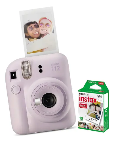 Câmera instantânea Fujifilm Instax Kit Mini 12 + 10 fotos lilás
