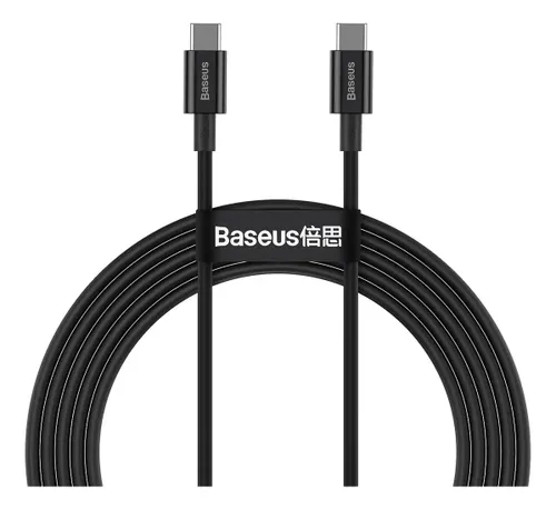 Cabo Turbo Usb-c P/ Usb-c Baseus Superior Series 240w 2m cor preto