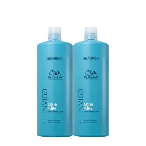 Kit Shampoo Wella Professionals Invigo Aqua Pure 2 Unidades