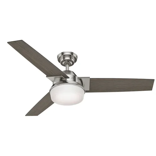 Ventilador de Teto Residencial Herus Niquel Escovado Hunter Fan Oficial 127v