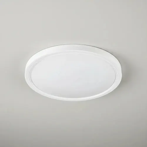 Plafon Led Luminária Genova Hevvy 3000k 4000k 6000k 37cm/31w Branco/Branco