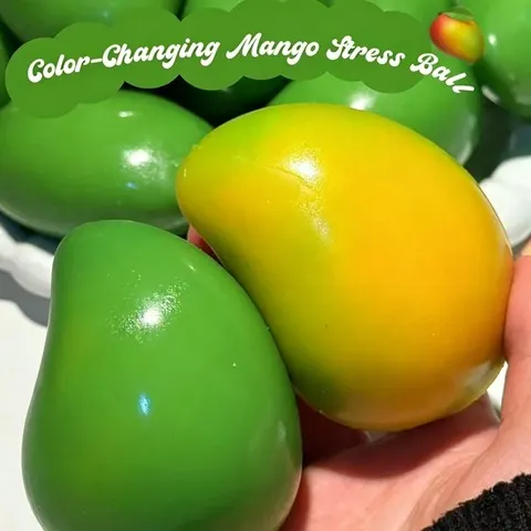 Brinquedo Squishy de Manga que Muda de Cor, Bola de Estresse Sensorial Macia ASMR, Brinquedo Anti-Ansiedade para Alívio do Estresse e Fidget para Adultos