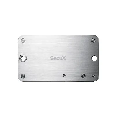 Placa de Recuperação SecuX X-SEED PRO, Alumínio Aeroespacial, Backup de 3x24 Palavras, Resistente a Fogo e Água, Prata - 98-100-000301