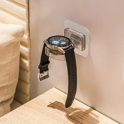 Suporte de Carregamento de Relógio Montado na Parede, Suporte Multifuncional para Relógio, Rack de Armazenamento e Organização para Casa